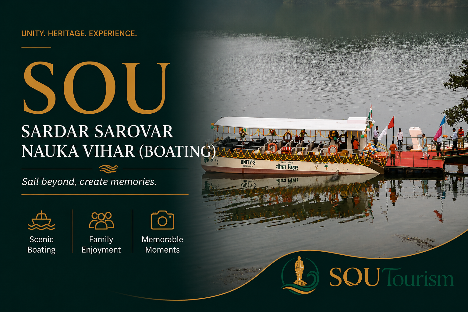 Sardar Sarovar Nauka Vihar (Boating)
