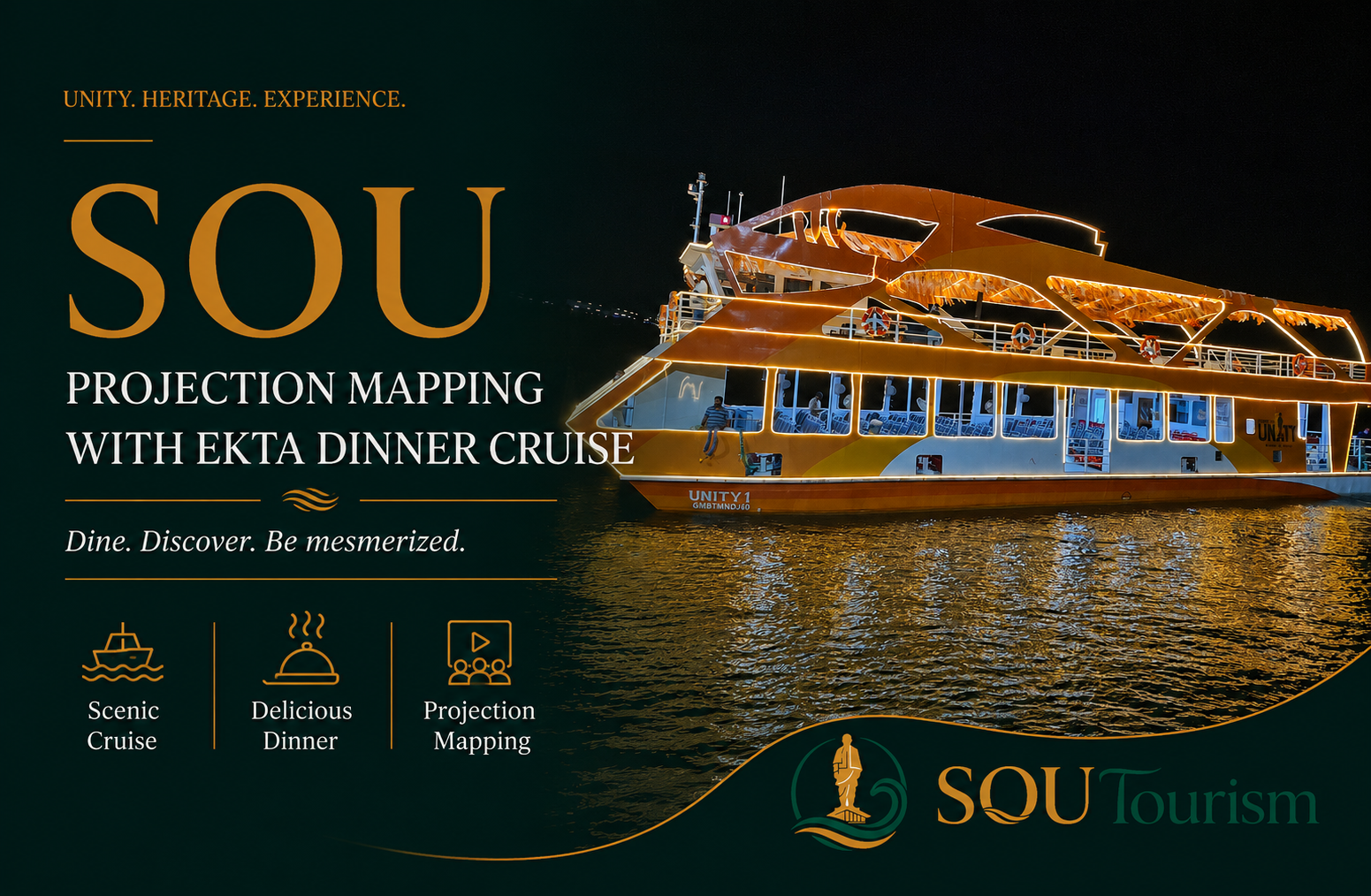SoU Projection Mapping with Ekta Dinner Cruise